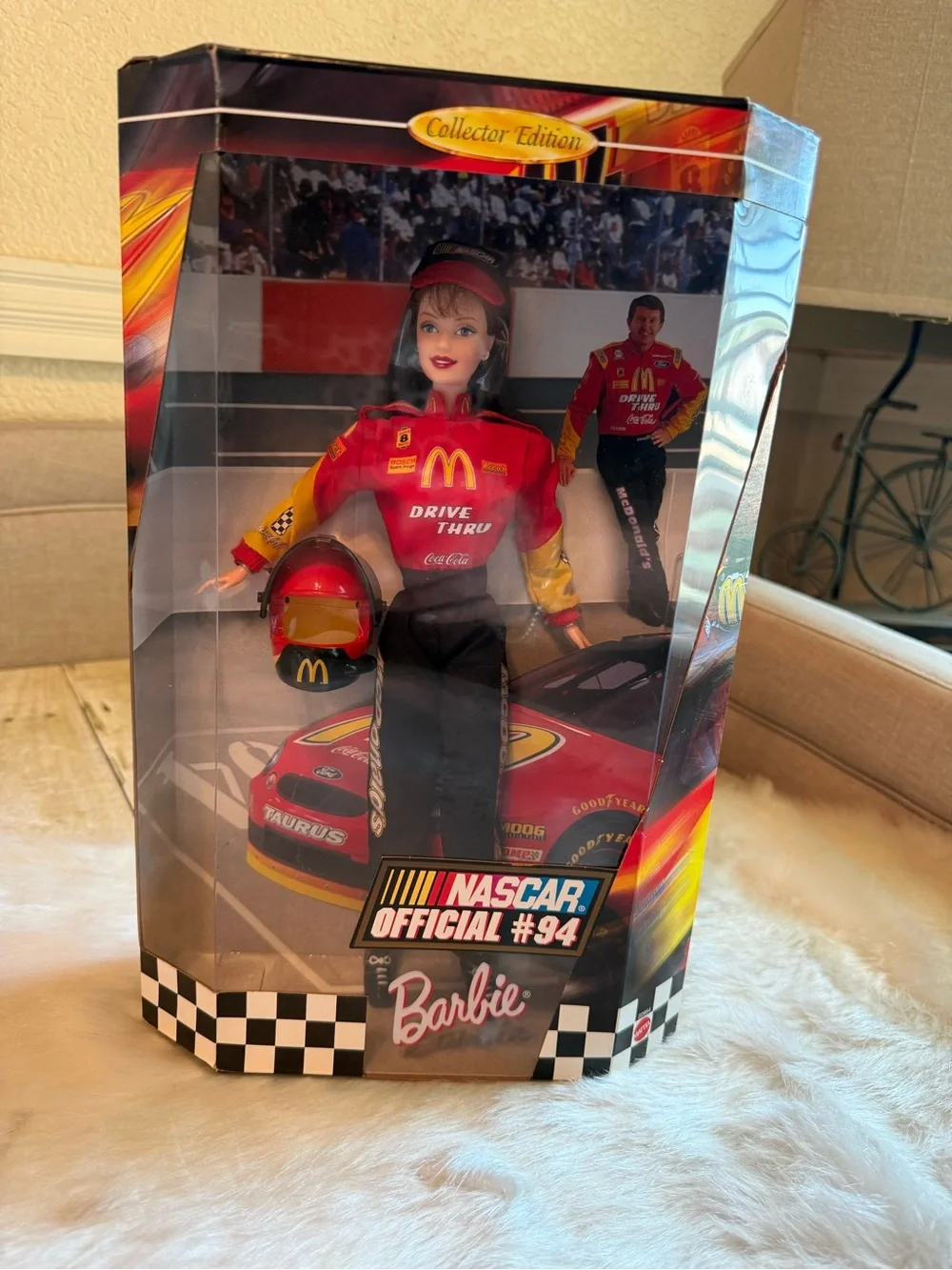Barbie NASCAR #94 McDonald's Red and Black Racing Doll